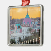 Bekende luxehotel Hotel Negresco in Nice Frankrijk Metalen Ornament (Links)