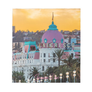 Bekende luxehotel Hotel Negresco in Nice Frankrijk Notitieblok