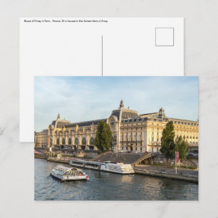 Bekende Musée d'Orsay - Parijs, Frankrijk, Europa Briefkaart