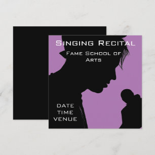 Bekende overweging retro-vocale prestaties kaart