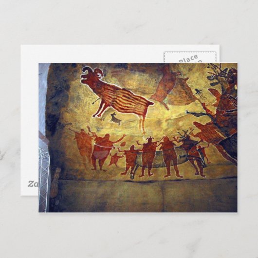 Bekende pre-historische schilderijen van de Oude C Briefkaart (Voorkant / Achterkant)