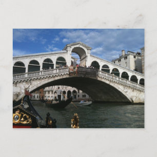 Bekende Rialto-brug van Venetië Briefkaart