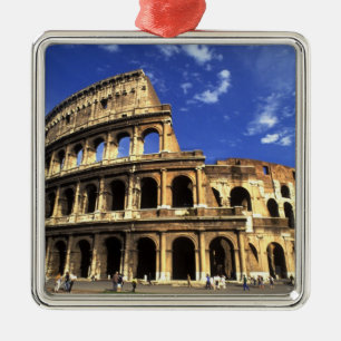 Bekende ruïnes van het Coliseum in Rome, Italië Metalen Ornament