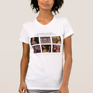 Bekende schilderijen van Leonardo da Vinci T-shirt