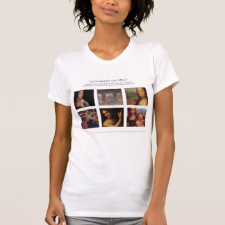 Bekende schilderijen van Leonardo da Vinci T-shirt