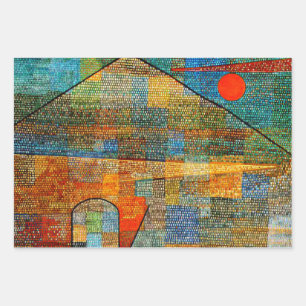 Bekende schilderijen van Paul Klee, abstracte kuns Inpakpapier Vel