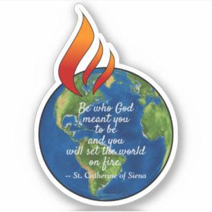 Bekende St. Catherine van Siena Quote - 1Up Sticker