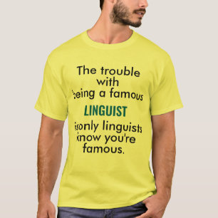 Bekende taalkundige t-shirt
