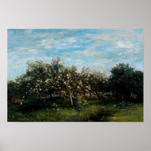 Bekende visuele kunsten Charles Francois Daubigny Poster