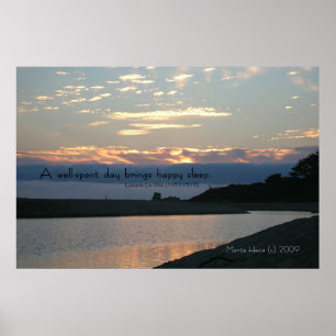 Bekende woorden: Slaapstand - Carmel Sunset - Post Poster