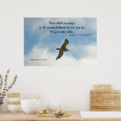 Bekende woorden: Wings - Seagull - Poster (Keuken)