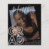 Bekendmaking Afstuderen BUDGET PHOTO Moderne klass (Voorkant)