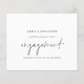 Bekendmaking budgetminimalistisch fotoVerloving (Voorkant)