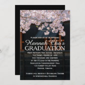 Bekendmaking Cherry Blossom Afstuderen Kaart (Voorkant / Achterkant)