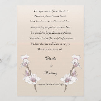 Bekendmaking Cherry Blossom elopement Aankondiging