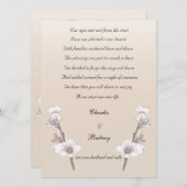 Bekendmaking Cherry Blossom elopement Aankondiging (Voorkant / Achterkant)