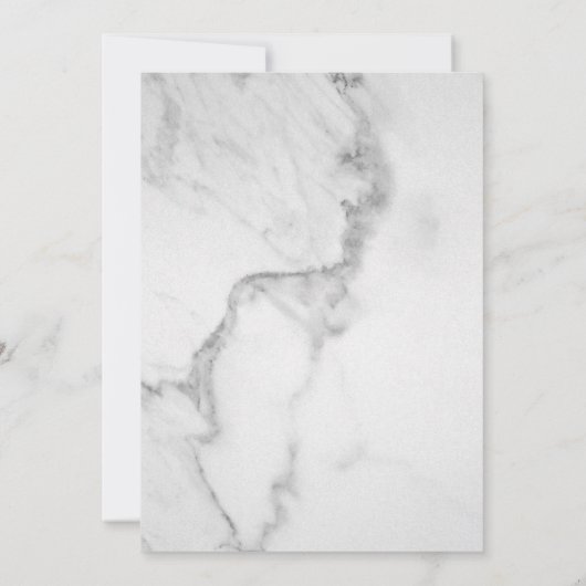 Bekendmaking Faux Gold en Marble Afstuderen Aankondiging (Achterkant)