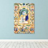 Bekendmaking kerst canvas afdruk (Insitu (Houten vloer))