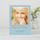 Bekendmaking klassieke foto Afstuderen Kaart (Staand voorkant)