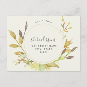 Bekendmaking nieuwe huis briefkaart