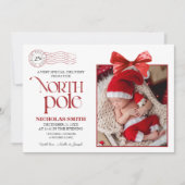 Bekendmaking Noordpoolkerstfeest Kaart (Voorkant)