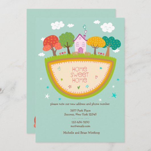 Bekendmaking thuisbeweging Cottage Aankondiging (Voorkant / Achterkant)