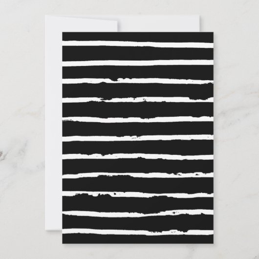 Bekendmaking van Chic Black & White Photo Afstuder Aankondiging (Achterkant)