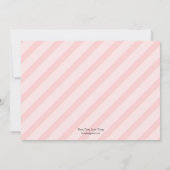 Bekendmaking van de geboorte van Chic - Roze Aankondiging (Achterkant)