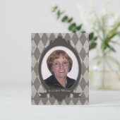 bekendmaking van de memoriale dienst (Staand voorkant)