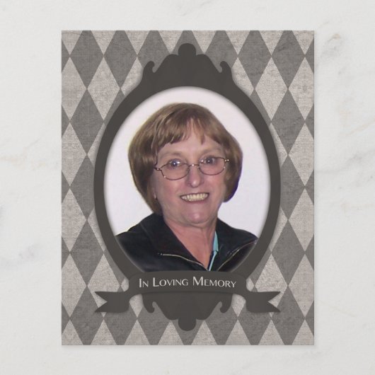 bekendmaking van de memoriale dienst (Voorkant)