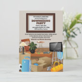 Bekendmaking van de Moving Housewarming Party Kaart (Staand voorkant)