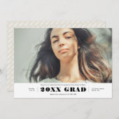 Bekendmaking van het Afstuderen Aankondiging (Voorkant / Achterkant)