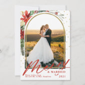 Bekendmaking van het huwelijk en huwelijk feestdagenkaart (Voorkant)