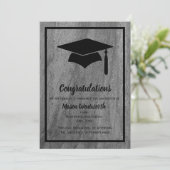 Bekendmaking van het klassieke granietAfstuderen - Aankondiging (Staand voorkant)