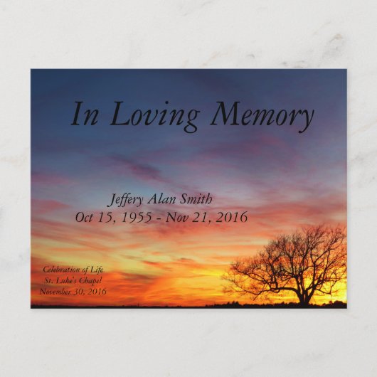 Bekendmaking van het leven aankondigingskaart (Voorkant)