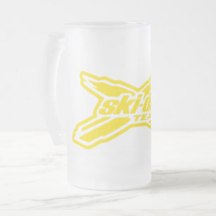 Beker 16 oz met ijs snowmobiel team matglas bierpul