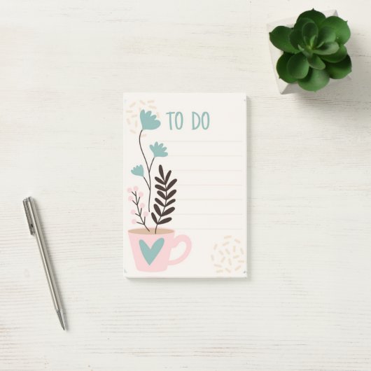 Beker en hart Magnetisch droog wissen Post-it® Notes (Kantoor)