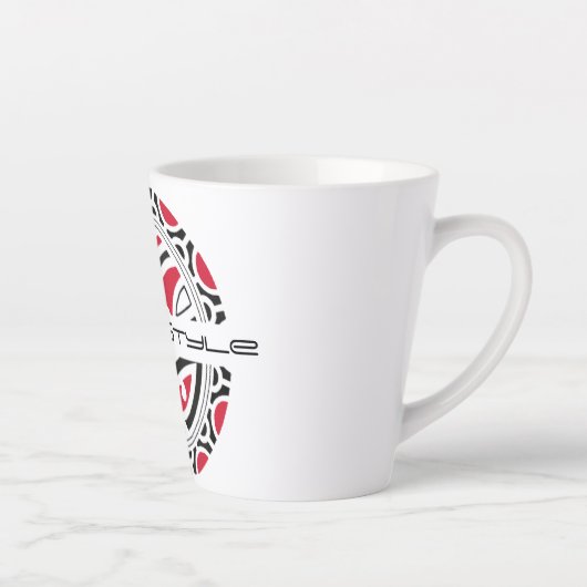 Beker latte Cagou-Stijl Latte Mok (Rechts)