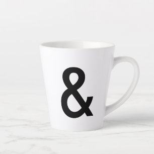 "&"-beker latte mok