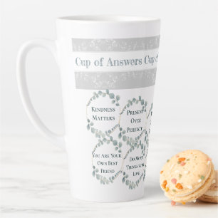 Beker met antwoorden Zelfliefde Verheffende Quotes Latte Mok