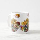 Beker met fijne Thanksgiving Day Koffiemok (Voorkant links)