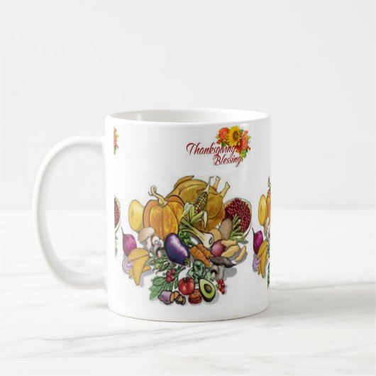 Beker met fijne Thanksgiving Day Koffiemok (Links)