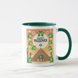 Beker met gelukkige Pesach-kikker Mok