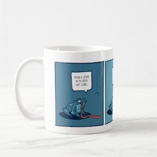 Beker met kikker en spin-comic koffiemok