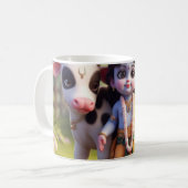 Beker met kleine Krishna. Koffiemok (Voorkant links)