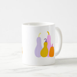 Beker met kleurrijke pompoenen koffiemok