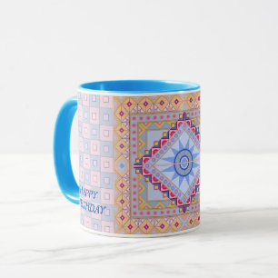 Beker met koele kunst voor verjaardagscadeau mok