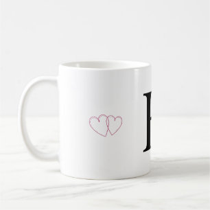 Beker met letter H - Monogram Initiale Beker Koffiemok