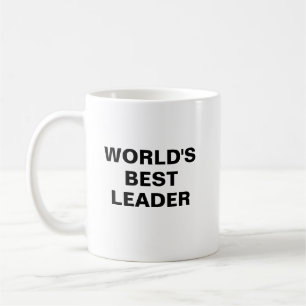 Beker met 's werelds beste leider koffiemok