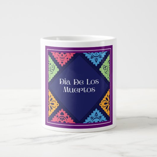 Beker Mexico dia de los muertos  Extra Grote Beker (Voorkant)